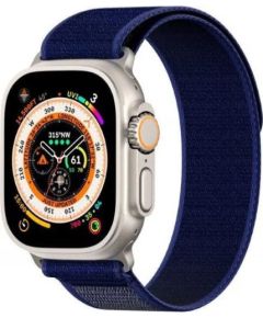 Dux Ducis   Sport Velcro Strap for Apple Watch 42/44/45/46/49MM Blue Smart pūlksteņu aksesuāri