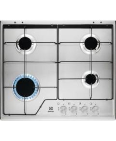 ELECTROLUX KGS6424SX virsma, gāzes, iebūvējama, 60cm