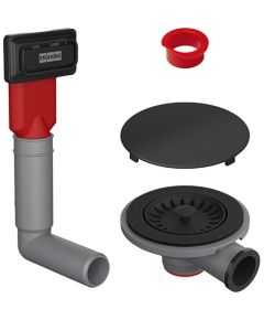 FRANKE Ventiļa komplekts Nr.4, melns, matēts Sifoni