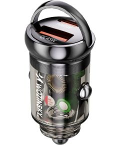 Wozinsky   65W Car Charger USB-C PD 65W | USB-A 45W QC 3.0 Black Telefonu lādētāji 12v Automašīnām