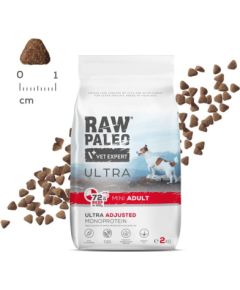 RAW PALEO Ultra Mini Adult Beef - dry dog ​​food - 2 kg Suņu barība