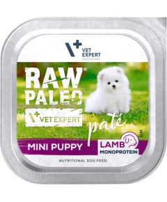 RAW PALEO Pâte Mini Puppy Lamb - wet dog food - 150g Suņu barība