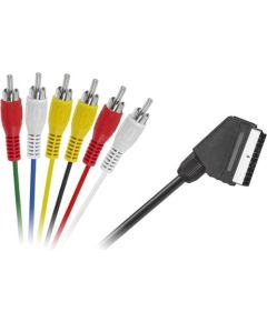 Blackmoon KPO2711 SCART/6RCA kabelis Dažādi vadi
