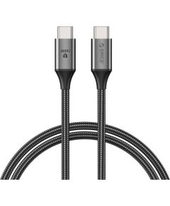 Orico 100W USB-C to USB-C charging cable (black) Data USB kabeļi