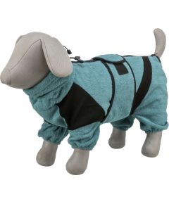 Trixie Szlafrok dla psa, tkanina frotte, petrol, M: 46 cm, na rzepy Citas preces
