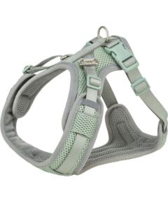 Trixie Premium FlexMesh, szelki, dla psa, szałwiowe, M: 58–80 cm/20 mm, dostosowane dla mopsów i buldogów Citas preces