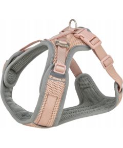 Trixie Premium FlexMesh, szelki, dla psa, róż, M: 58–80 cm/20 mm, dostosowane dla mopsów i buldogów Citas preces