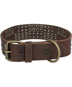 Trixie Rustic Rivet, obroża, dla psa, z grubej skóry, ciemnobrązowa, M: 38–47 cm/40 mm Citas preces