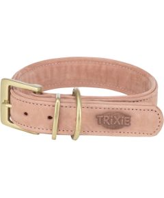 Trixie Pure, obroża, dla psa, skórzana, różowa, XS–S: 27–34 cm/25 mm Citas preces