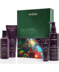 AVEDA_SET Full of Wonder Invati Ultra Advanced szampon do włosów 100ml + odżywka do włosów 100ml + kuracja do włosów 25ml + serum do skóry głowy 150ml Духи и косметика