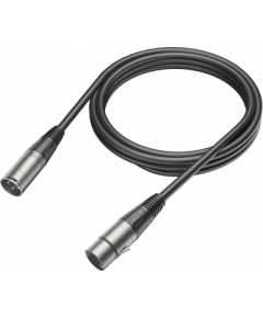 Fifine Kabel mikrofonowy L9C XLR męski - żeński, 1,8 m, czarny Aудио-видео