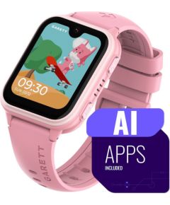 Išmanusis laikrodis su lietuvišku meniu Garett Kids Vibe AI 4G su GPS, kamera, Pink Наручные часы