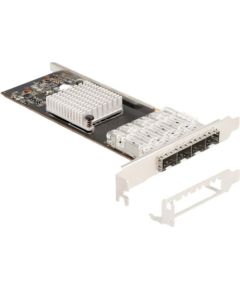 DeLOCK PCI Express x4 to 4 x SFP Slot Gigabit LAN i350, LAN adapter Jaunumi - Datori