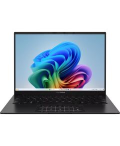 ASUS Zenbook 14 UM3406KA-QD130 Ryzen AI 5 340 14.0"WUXGA OLED 60Hz 400nits Glossy 16GB LPDDR5X SSD512 Radeon 840M Graphics WLAN+BT Cam1080p 75WHrs NoOS Jade Black Portatīvie datori