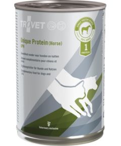 TROVET Unique Protein UPH with horse - Wet dog and cat food - 400 g Suņu barība