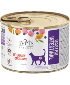 4VETS Natural Gastro Intestinal Cat - wet cat food - 185 g Barība