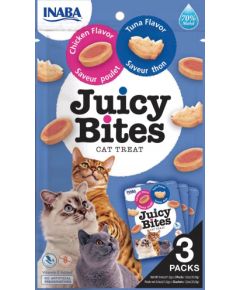 INABA Juicy Bites Chicken and tuna - cat treats - 3 x 11g Kaķu sausā barība