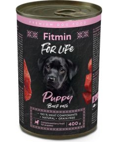 Fitmin  For Life karma mokra z wołowiną dla szczeniąt 400g Suņu barība