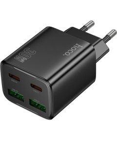 Сетевая зарядка Hoco N56 30W GaN 2xUSB-C/2xUSB-A черная Зарядные устройства
