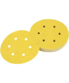 Daudzfunkcionālajām orbitālajām slīpmašīnām paredzētā smilšpapīra loksnes DeWalt DT3125-QZ; 150 mm; K120; 10 gab. Различные диски