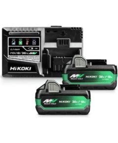 Piederumu komplekts Hikoki UC18YSL3WHZ; 18/36 V; 2x2,5 Ah; Li-ion Зарядные устройства