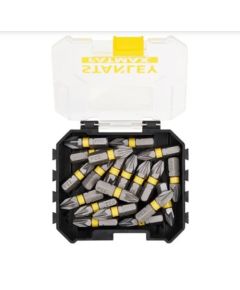 Skrūvgriežu uzgaļu komplekts Stanley STA88568-XJ; PZ2; 20 gab. Piederumi urbjiem