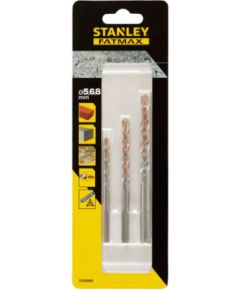 Betona urbju komplekts Stanley STA58680-QZ; 5/6/8 mm; 3 gab. Piederumi urbjiem