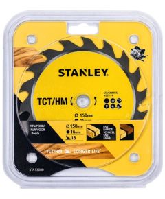 Griešanas disks kokam Stanley STA13080-XJ; 150x16 mm; 18T Zāģripas