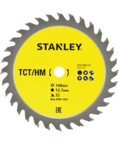 Griešanas disks kokam Stanley STA13005-XJ; 140x12,7 mm; 32T Zāģripas