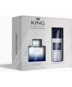Antonio Banderas King Of Seduction Dárková sada EDT 100 ml a deospray 100ml Dāvanu komplekti