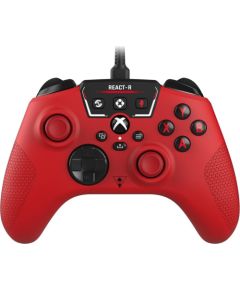 Turtle Beach : React-R - Wired Controller [For XBOX, PC] (Color: Red) Spēļu kontrolieri