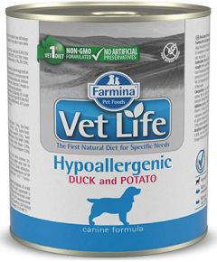 Farmina Farmina Vet Life Hypoallergenic Duck & Potato Dog 300g Suņu barība