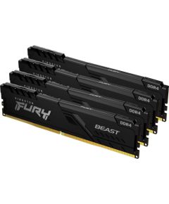 Kingston Fury Beast memory, DDR4, 32GB, 3200MHz, CL16 (KF432C16BBK4 / 32) Новинки Компьютерная техника