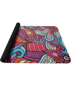 Yate Jogas paklājiņš, dabiskais kaučuks, 4 mm, sarkans Vingrošanas paklājiņi