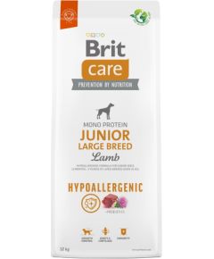BRIT Care Hypoallergenic Junior Large Breed Lamb - dry dog food - 12 kg Suņu barība