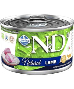 FARMINA N&D Cat Natural Lamb- wet cat food - 140 g Kaķu konservi