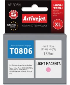 Activejet AE-806N Ink (replacement for Epson T0806; Supreme; 13,5 ml; light magenta) Чернила для принтера