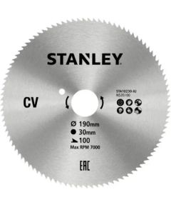 Griešanas disks kokam Stanley STA10230-XJ; 190x30 mm Zāģripas