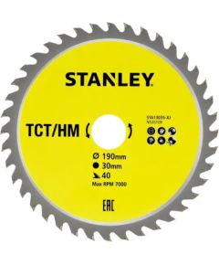 Griešanas disks kokam Stanley STA13035-XJ; 190x30 mm Zāģripas