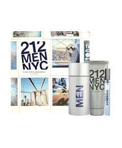 Carolina Herrera 212 Men Gift Set EDT 100 ml After Shave Gel (gel, after shave) 212 Men 100 ml and 212 miniatures Men EDT 10 ml 100ml Dāvanu komplekti