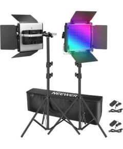 Lampa LED Neewer 2×660 PRO II RGB 2×200CM Foto studijai