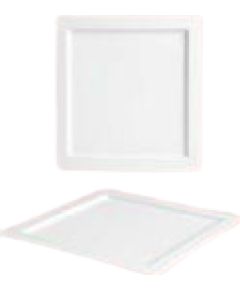 SIMPLE PLUS ŠĶĪVIS 27x27CM KVADRĀTVEIDA AR MALIŅU (06X04N), Leela Baralee тарелки