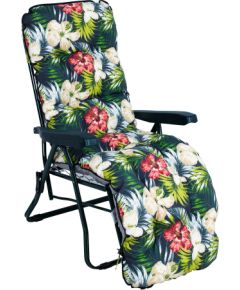 Guļamkrēsls  BADEN-BADEN tumšs ziedu pārvalks Dārza krēsli