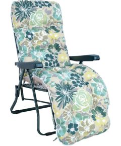 Guļamkrēsls  BADEN-BADEN gaišs ziedu pārvalks Dārza krēsli