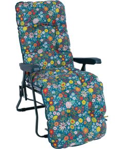 Guļamkrēsls  BADEN-BADEN pārvalks ar ziedošiem ziediem Dārza krēsli