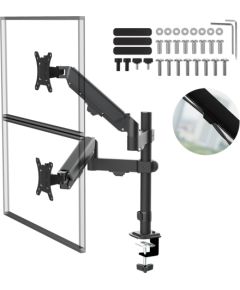 Maclean 2 monitor mount, gas spring, 17"-32", 2-10kg, black, MC-136 Крепления для телевизоров