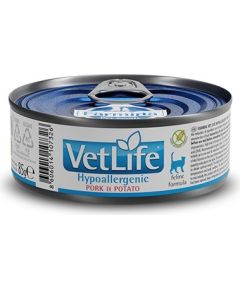 FARMINA Vet Life Hypoallergenic Pork & Potato - wet cat food - 85 g Barība