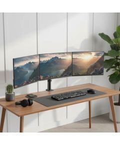 Maclean 3 monitor mount, gas spring, 17"-27", 2-8kg, black, MC-137 Крепления для телевизоров