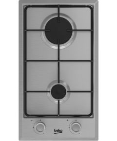 Beko HDCG 32220 FX gāzes plīts virsma, 30cm nerūs. tērauds Iebūvējama virsma - Gāzes