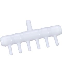 Esselte Aqua Natura,  ��cznik , do rurki powietrznej, bia�y, PP, 8 mm do 4 mm, 6 przej��, 25szt/ op. Citas preces